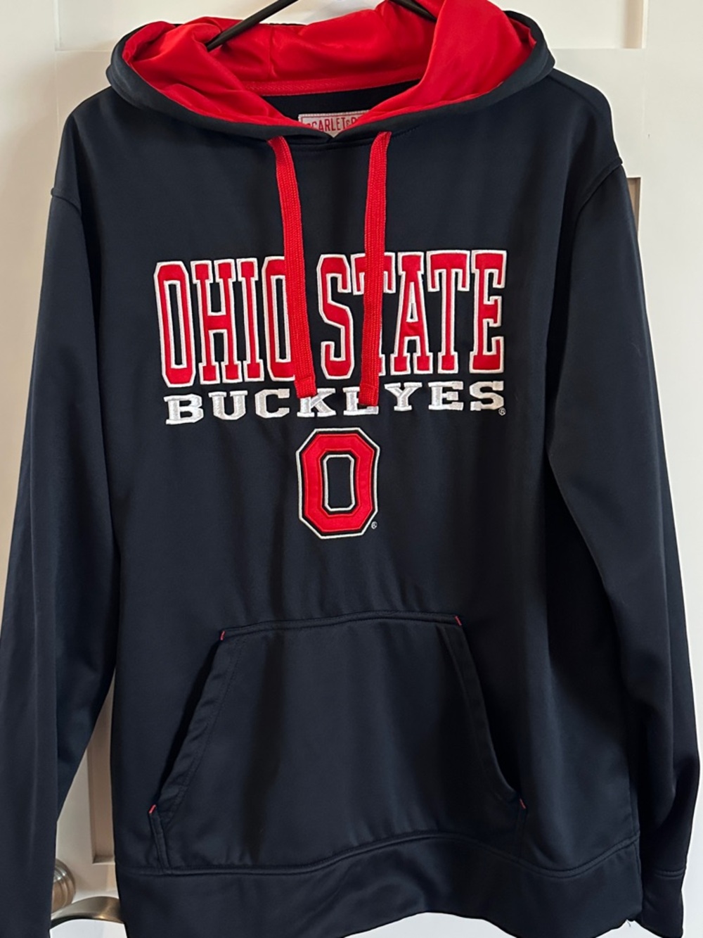 Ohio State Buckeyes Men's Black & Red Pullover Hoodie